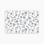 Pattern of black line art on a white background with 'Dolce Vita' text.